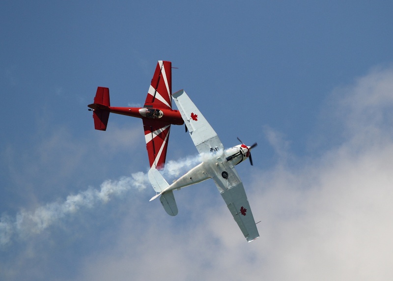Bud and Ross Granley in their Yak 55 and Yak 18T