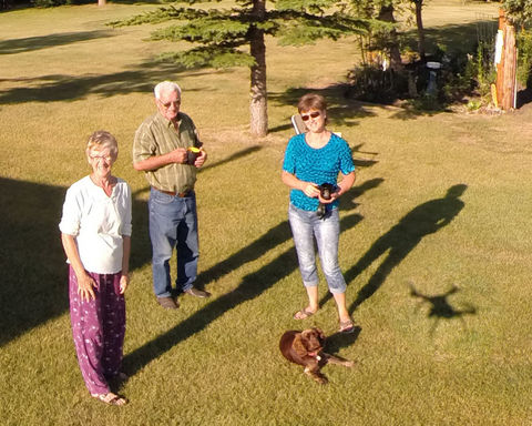 Drone shot of Farm